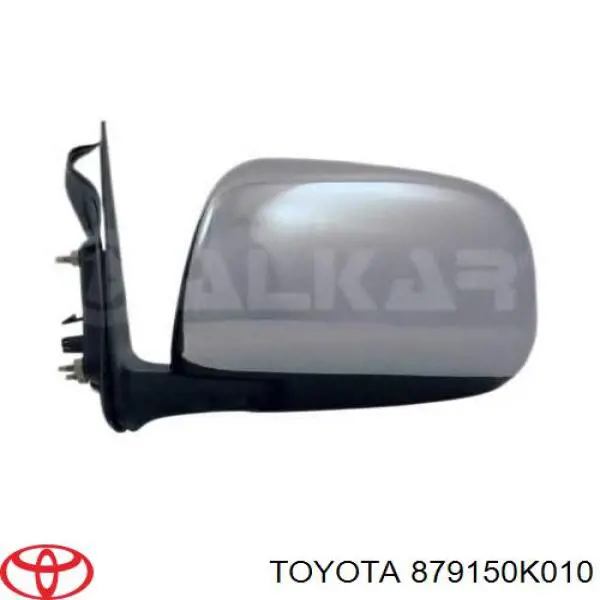 Накладка (крышка) зеркала заднего вида правая на Toyota Hilux KUN25
