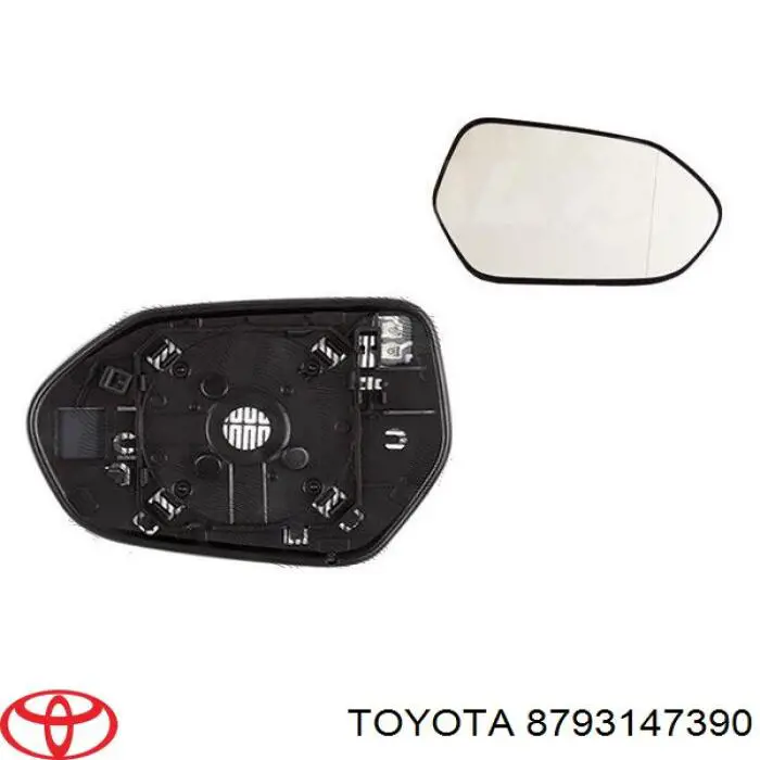 FP7056M12 FPS Зеркальный элемент правого зеркала заднего вида