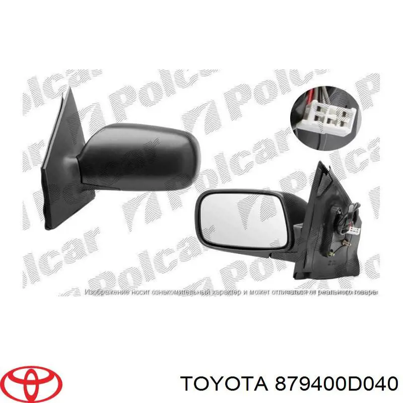 879400D040 Toyota зеркало заднего вида левое