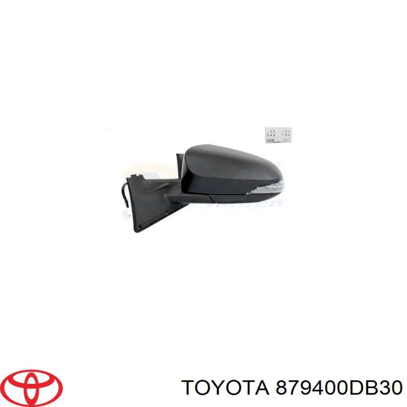 Левое боковое зеркало 879400DB30 Toyota
