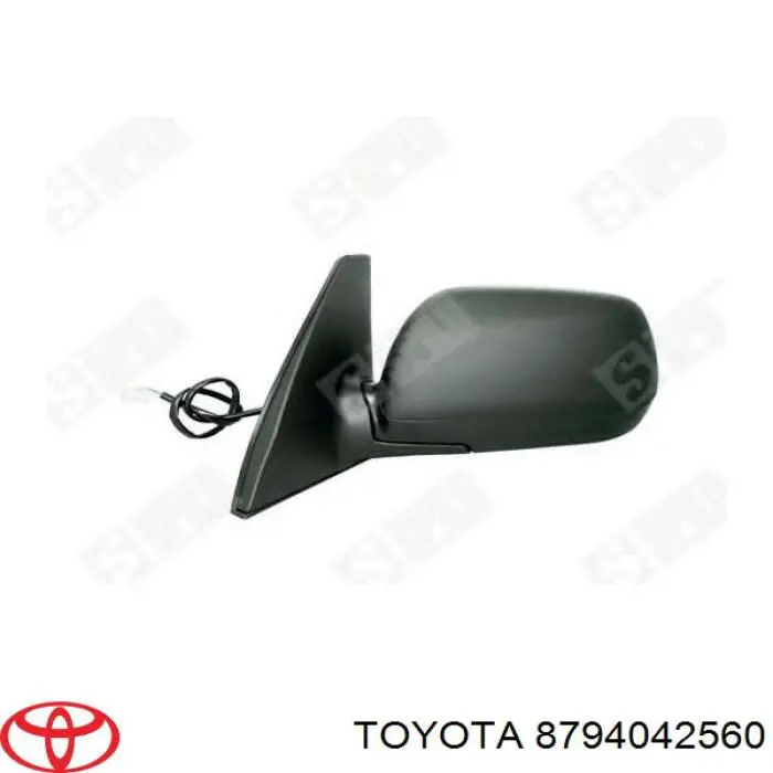 Левое боковое зеркало 8794042560 Toyota