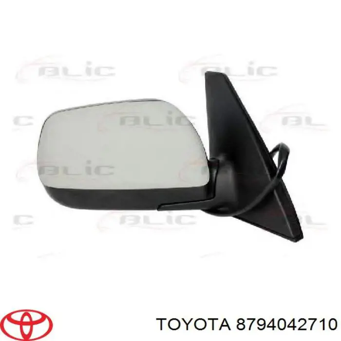 Левое боковое зеркало 8794042710 Toyota