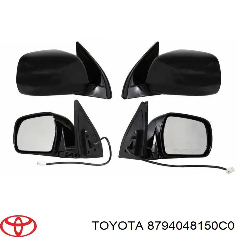 Купить Левое боковое зеркало Тойота Хайлендер I ACU2, MCU2