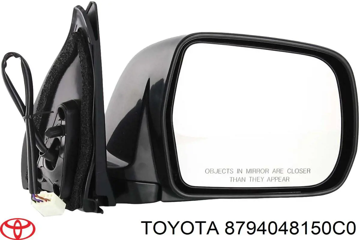 Левое боковое зеркало на Toyota Highlander I ACU2, MCU2