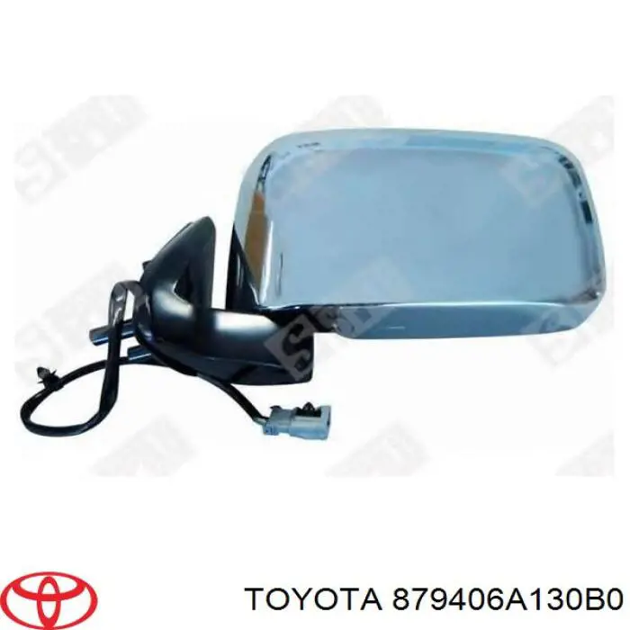 879406A130B0 Toyota espelho de retrovisão esquerdo