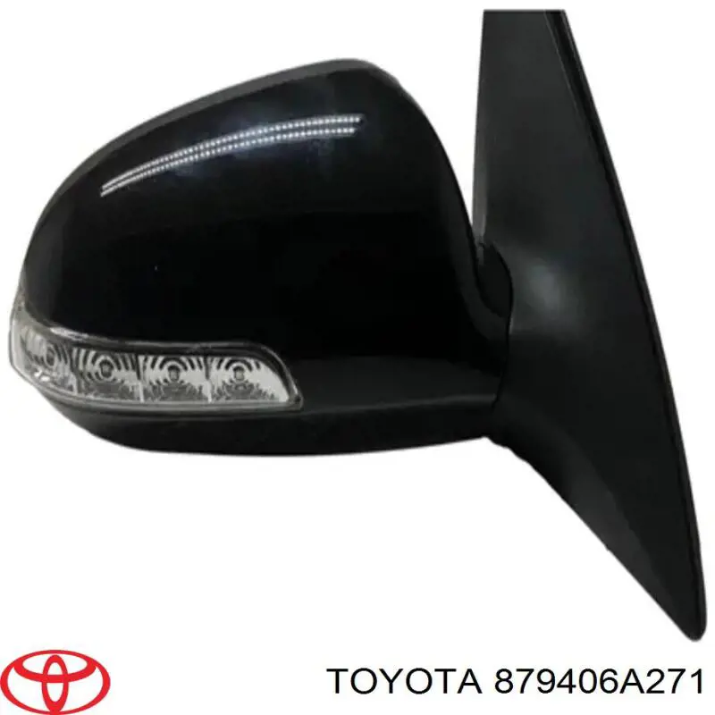 Левое боковое зеркало 879406A271 Toyota