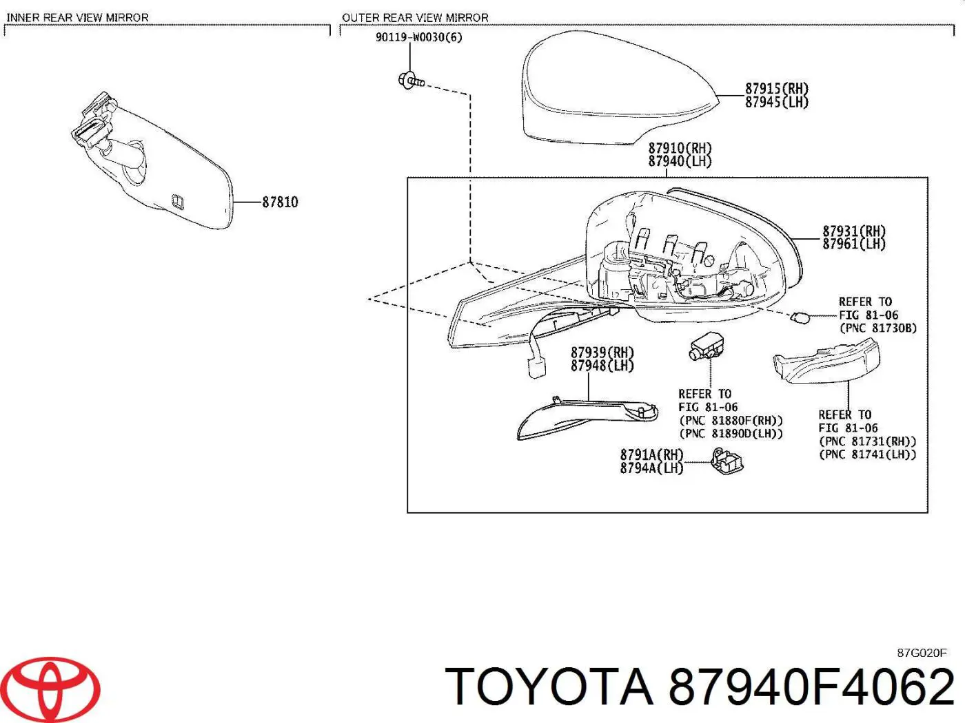  87940F4062 Toyota