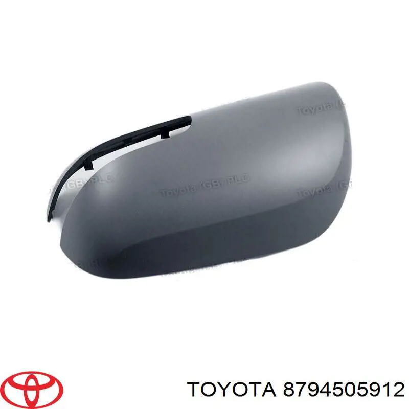 8794505912 Toyota placa sobreposta (tampa do espelho de retrovisão esquerdo)