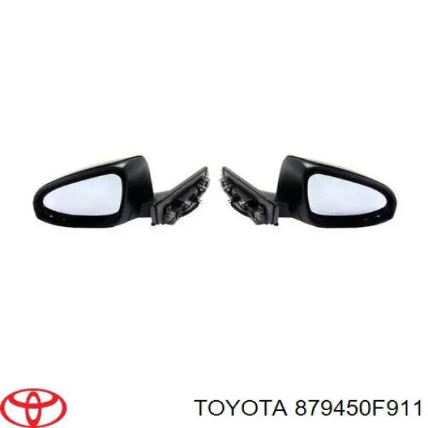 879450F911 Toyota placa sobreposta (tampa do espelho de retrovisão esquerdo)