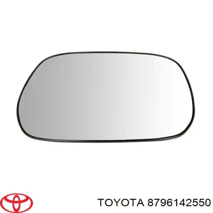 8796142550 Toyota elemento espelhado do espelho de retrovisão esquerdo