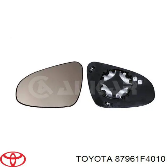 Зеркальный элемент зеркала заднего вида левого на Toyota C-HR X10