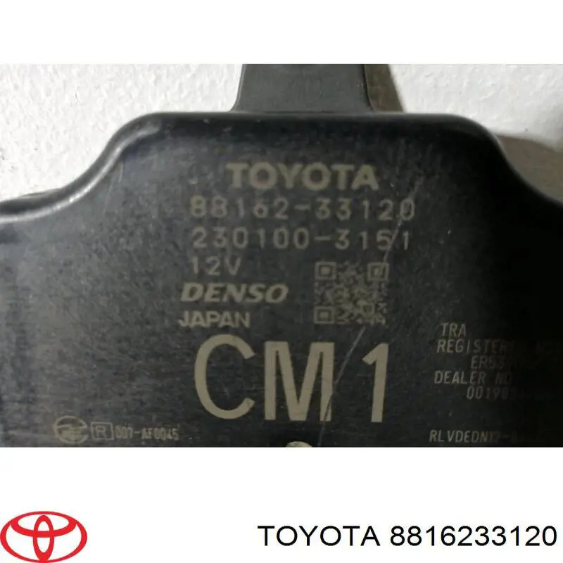 Купить 8816233121 Toyota Датчик контроля мертвой зоны задний