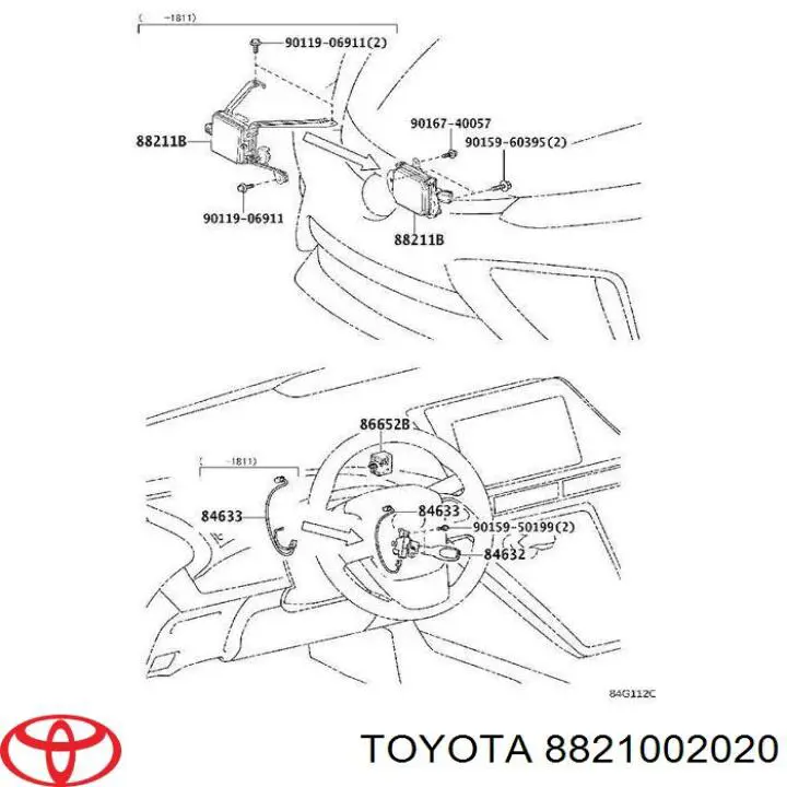  Toyota 8821002020 цена, от 183.41 USD