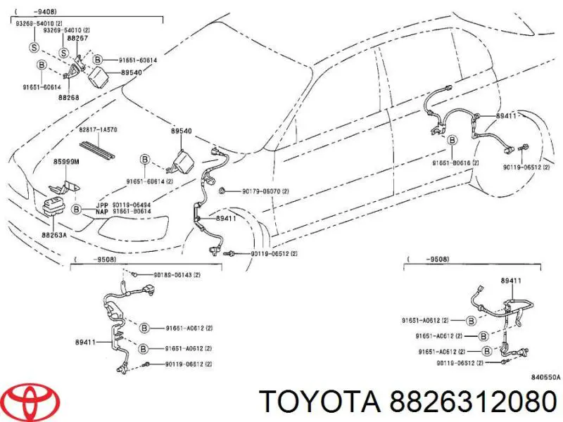 8826312080 Toyota 