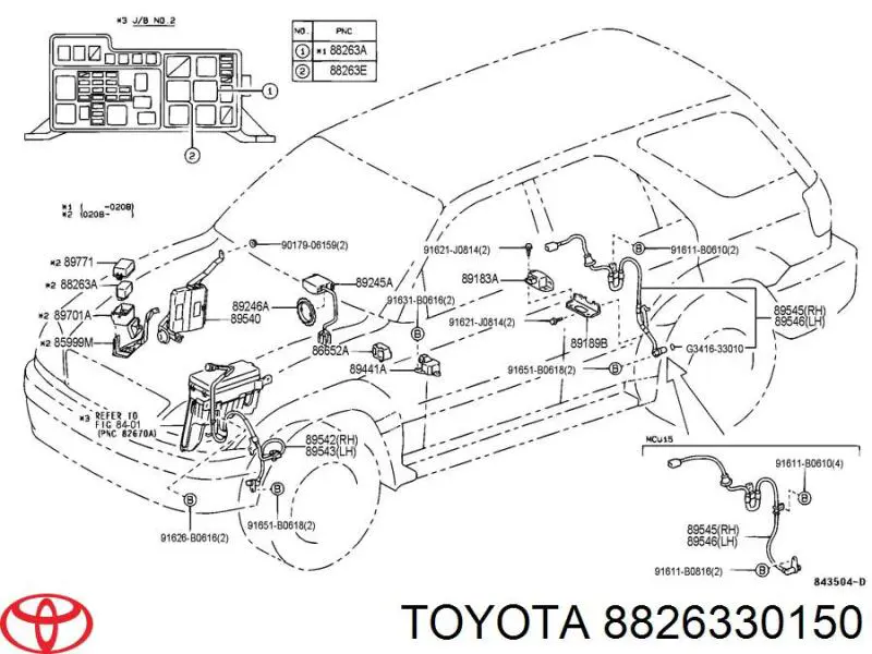  8826330150 Toyota