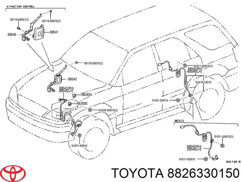 Toyota 8826330150 цена, от 101.58 USD