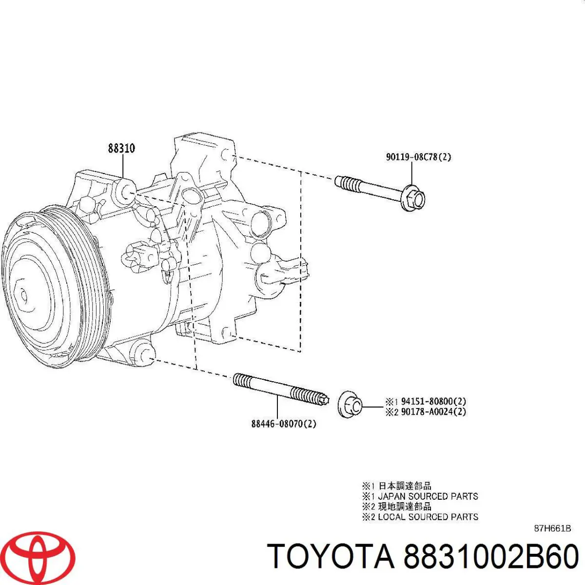  8831002B60 Toyota