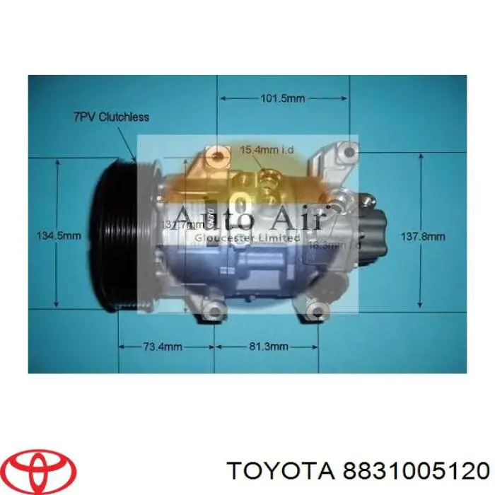 8831005120 Toyota compressor de aparelho de ar condicionado