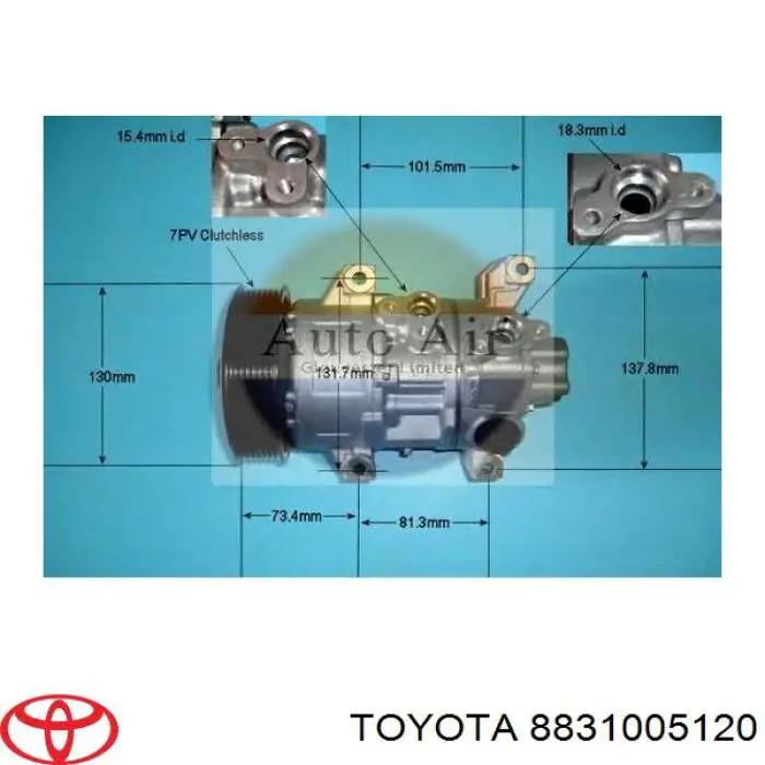 Compre 8831005120 Toyota Compressor de aparelho de ar condicionado