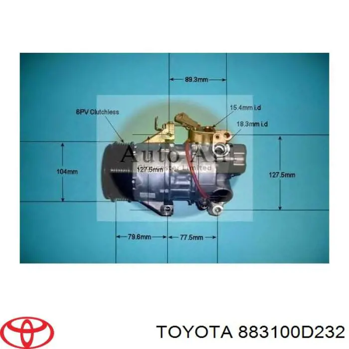Купить 883100D232 Toyota Компрессор климатической установки