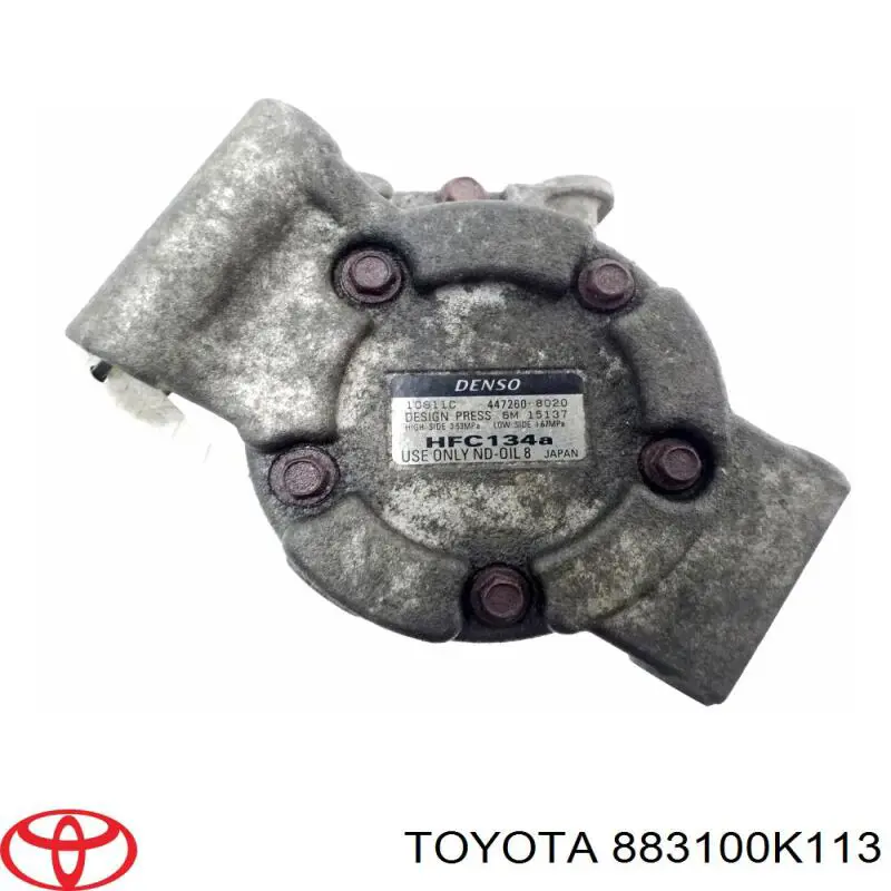 Компрессор кондиционера 883100K113 Toyota