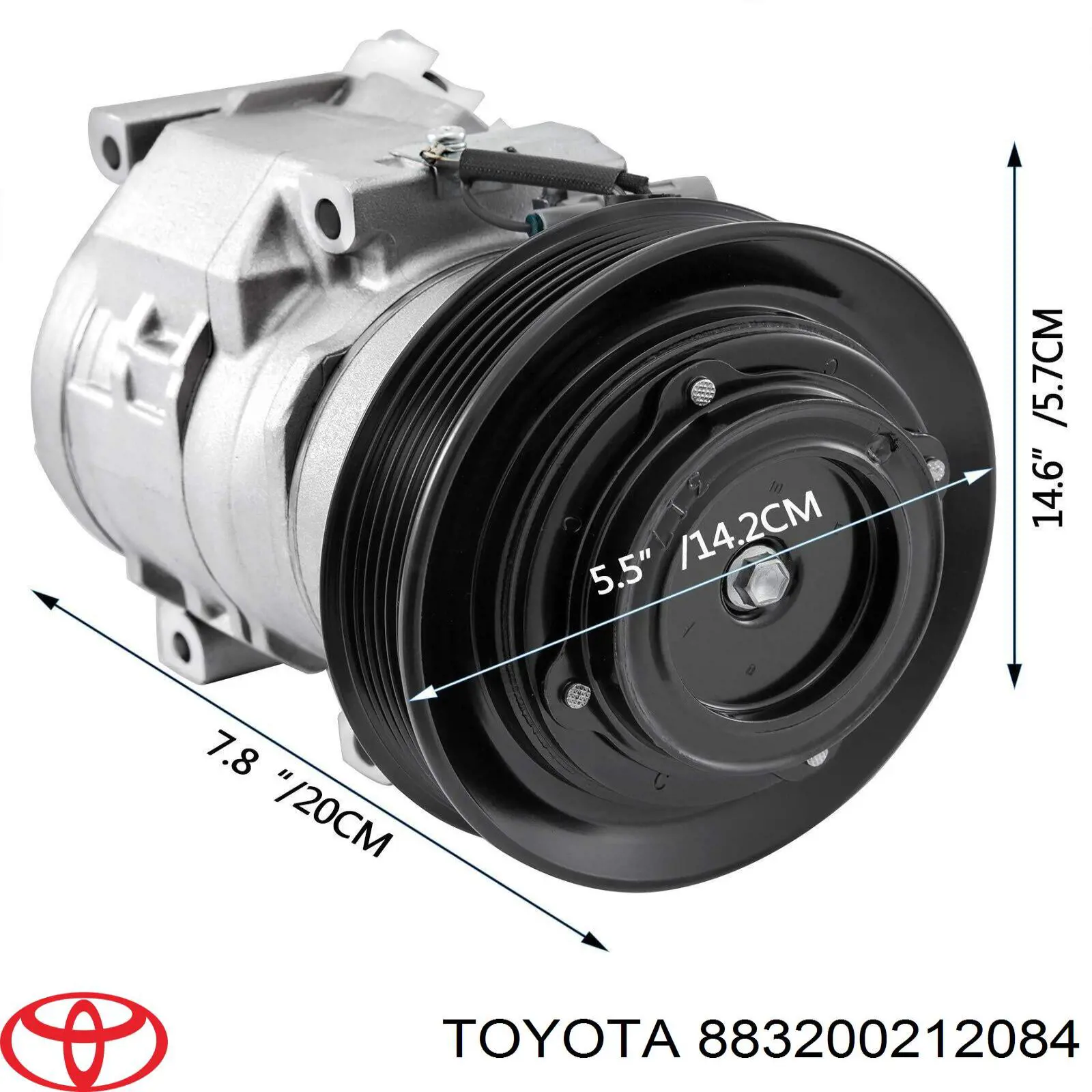 Компрессор системы кондиционирования Toyota 883200212084 цена, от 484.82 USD