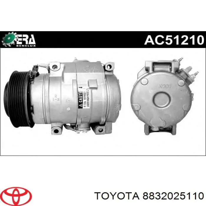 8832025110 Toyota compressor de aparelho de ar condicionado