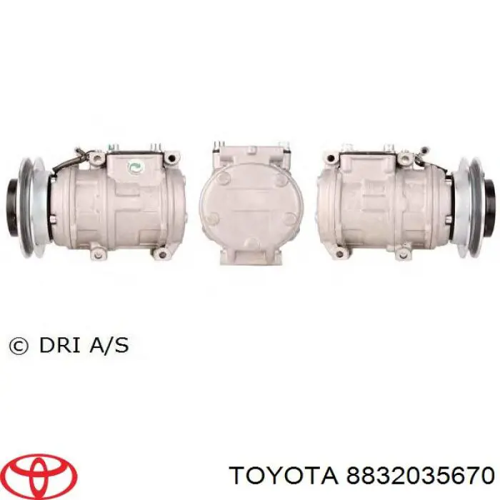 Компрессор кондиционера 8832035670 Toyota