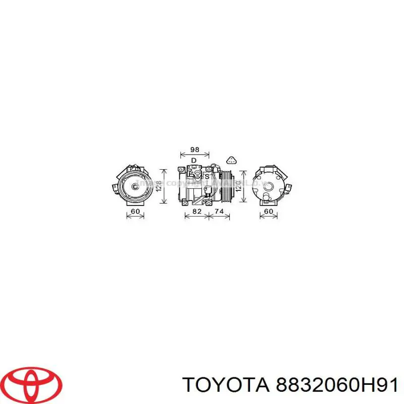 Насос кондиционера Denso DCP50071
