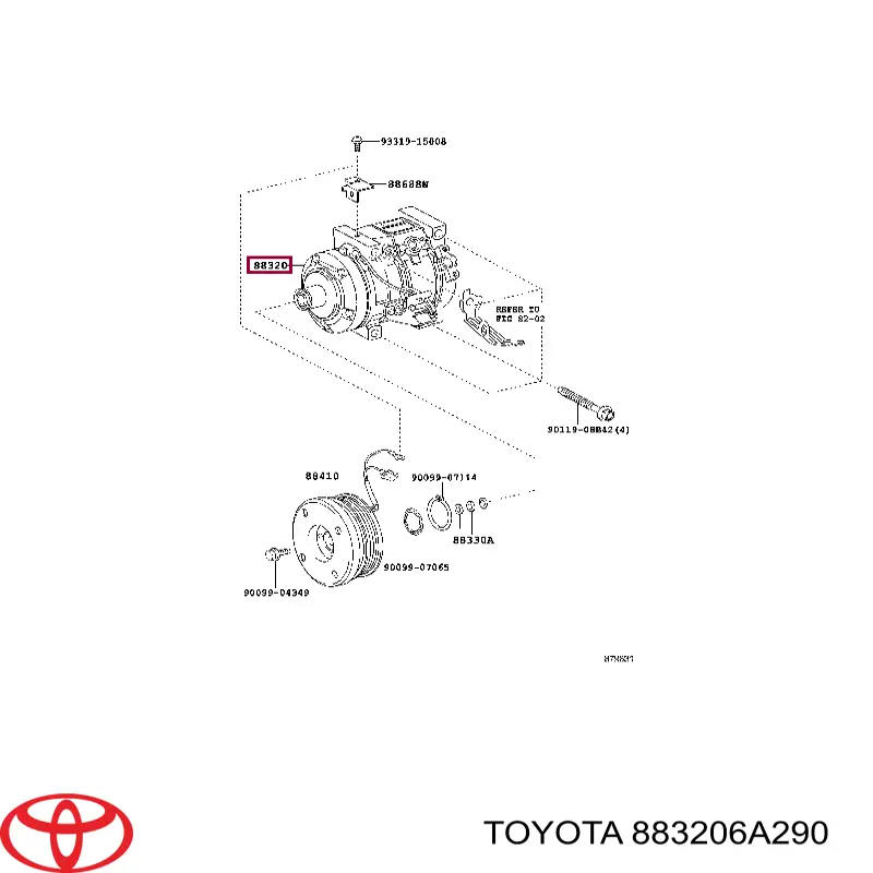 883206A290 Toyota 