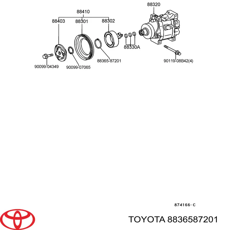 Купить 8836587201 Toyota 
