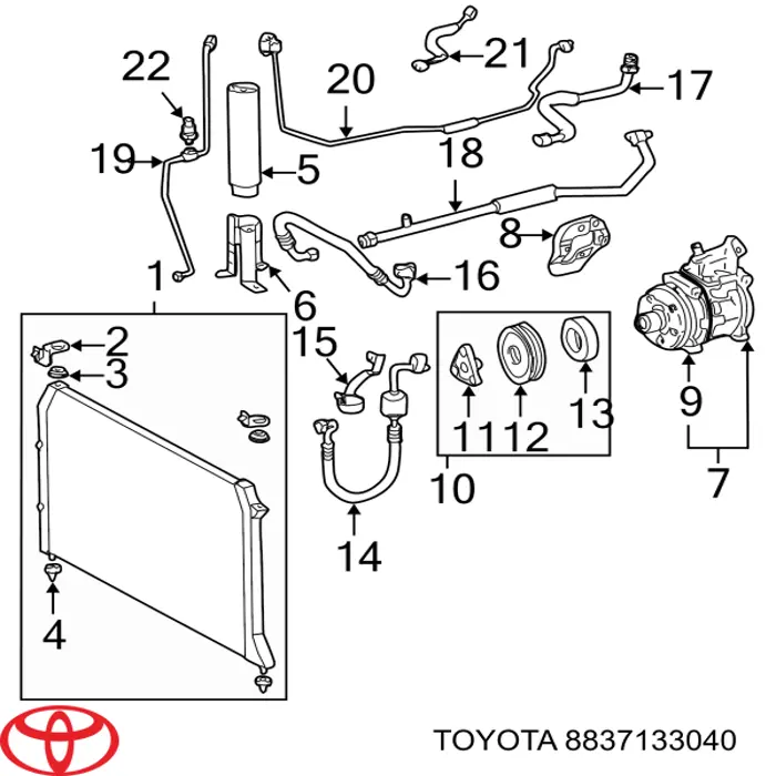  8837133040 Toyota