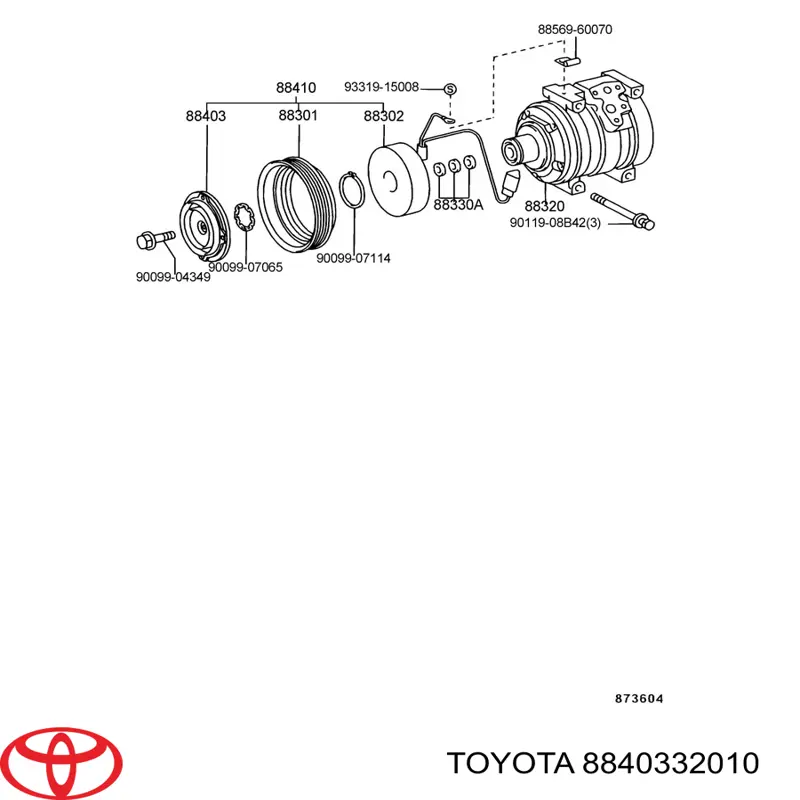  Toyota 8840332010 цена, от 199.79 USD