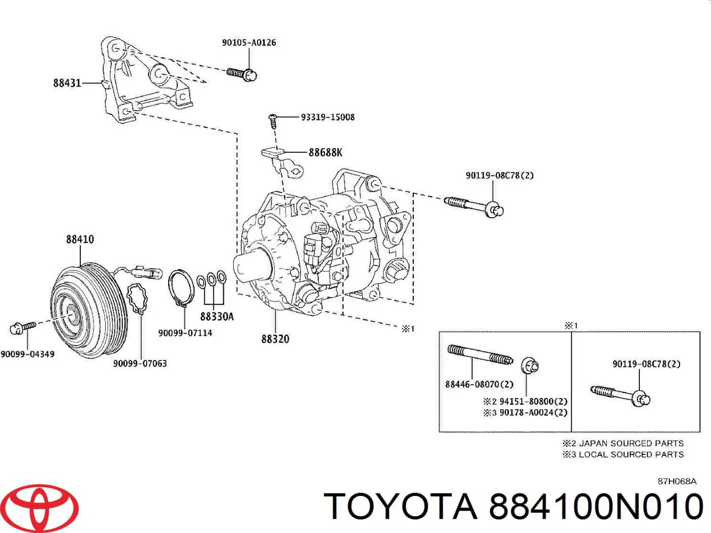  884100N010 Toyota