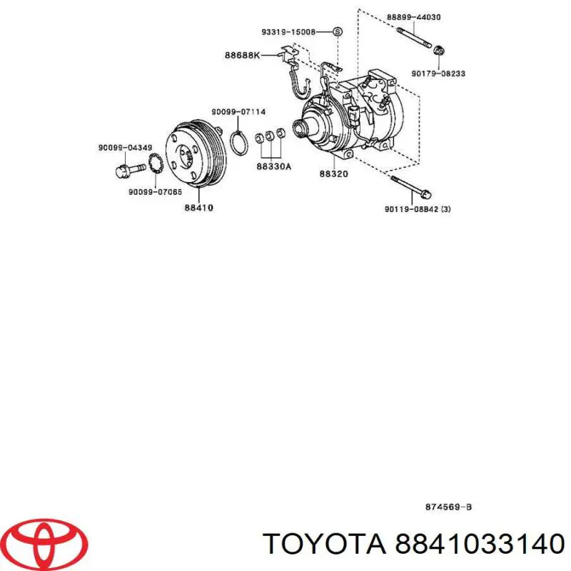 8841033140 Toyota 