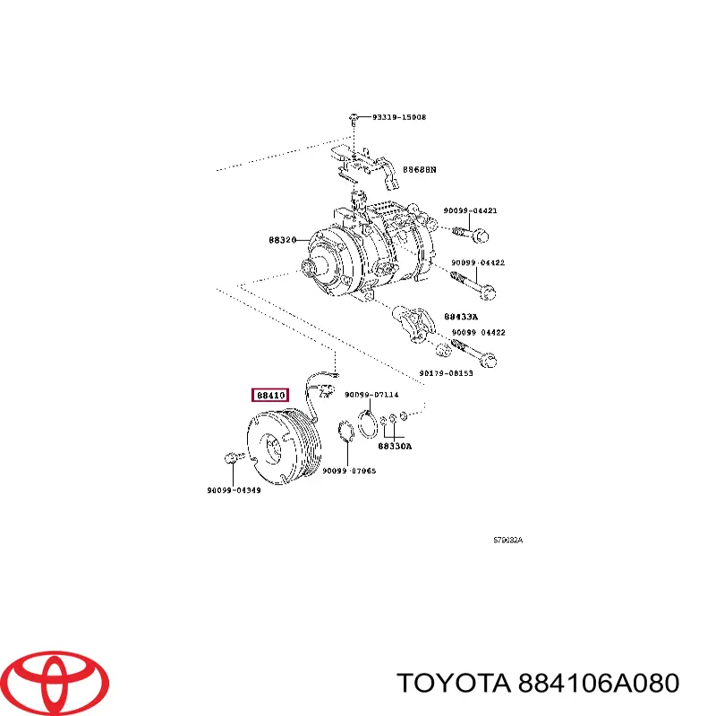 884106A080 Toyota 