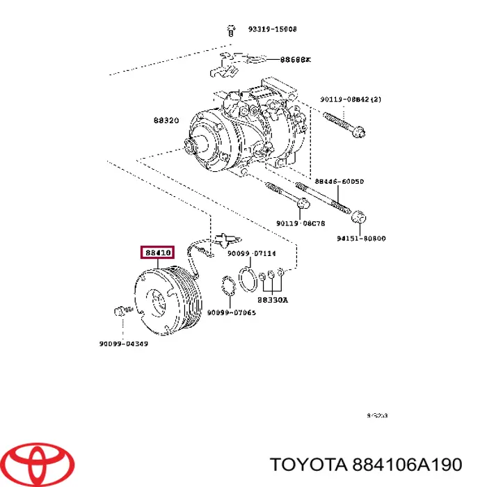  884106A190 Toyota