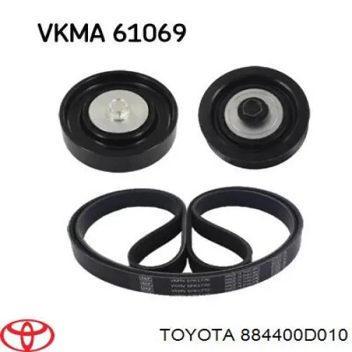 Паразитный ролик приводного ремня Toyota 884400D010 цена, от 31.67 USD