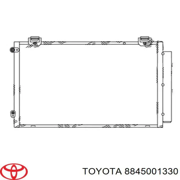 Condensador aire acondicionado 8845001330 Toyota