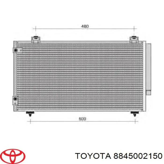 Купить 8845002150 Toyota Радиатор системы охлаждения кондиционера
