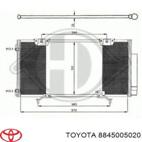 8845005020 Toyota Конденсатор