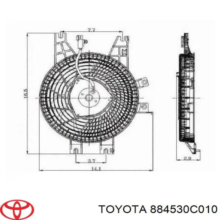 Мотор вентилятора кондиционера Toyota 884530C010 цена, от 37.29 USD