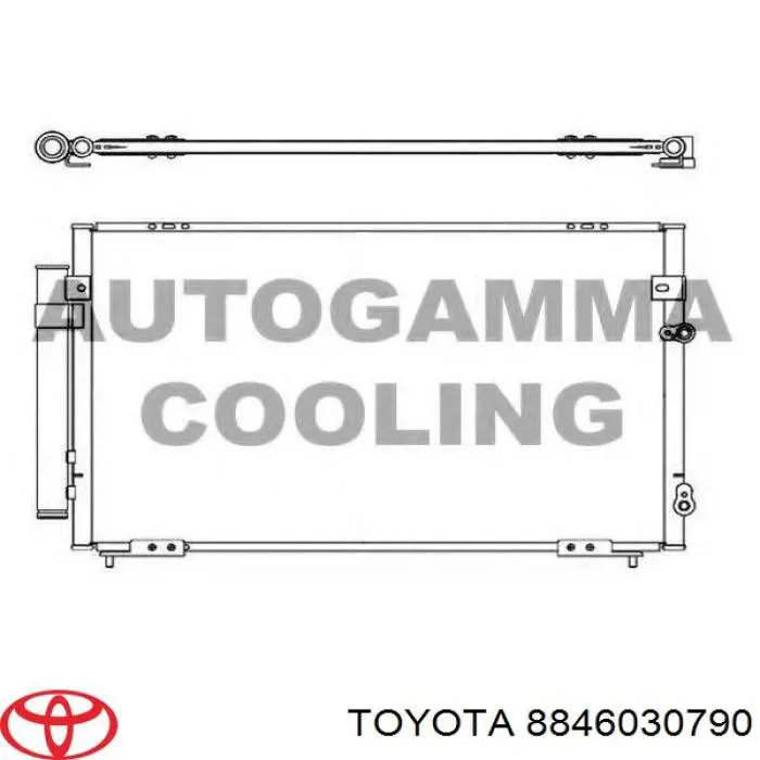 Конденсатор кондиционера Toyota 8846030790 цена, от 76.19 USD