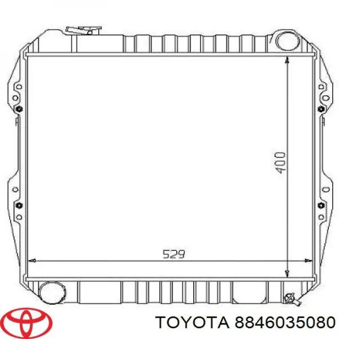 Конденсатор кондиционера Toyota 4 Runner внедорожник (N130) (1987 - 1996) цена, от 608.69 USD