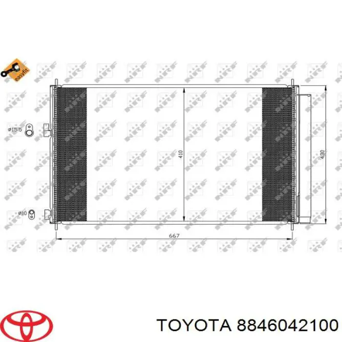 Радиатор кондиционера Toyota 8846042100