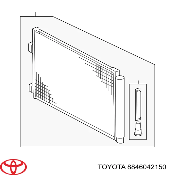 Радиатор кондиционера Toyota 8846042150