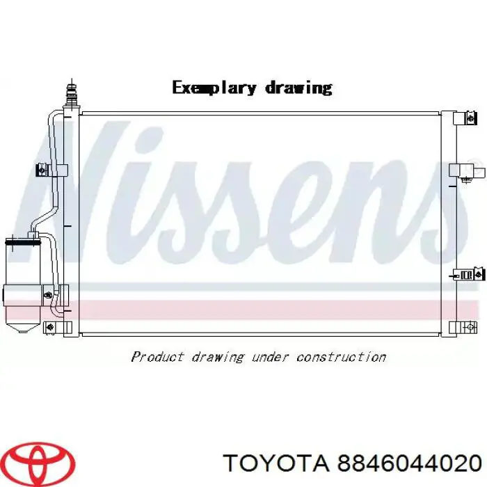 Радиатор кондиционера 8846044020 Toyota