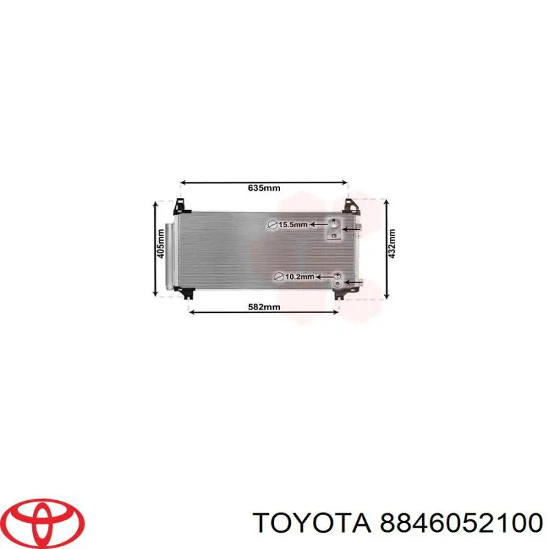 Конденсатор кондиционера Toyota 8846052100 цена, от 75.57 USD