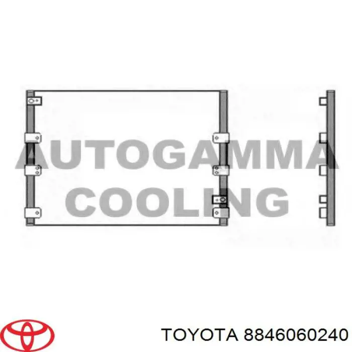 Конденсатор кондиционера Toyota 8846060240 цена, от 101.35 USD