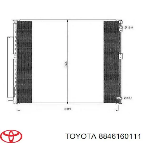 8846160111 Toyota радиатор кондиционера